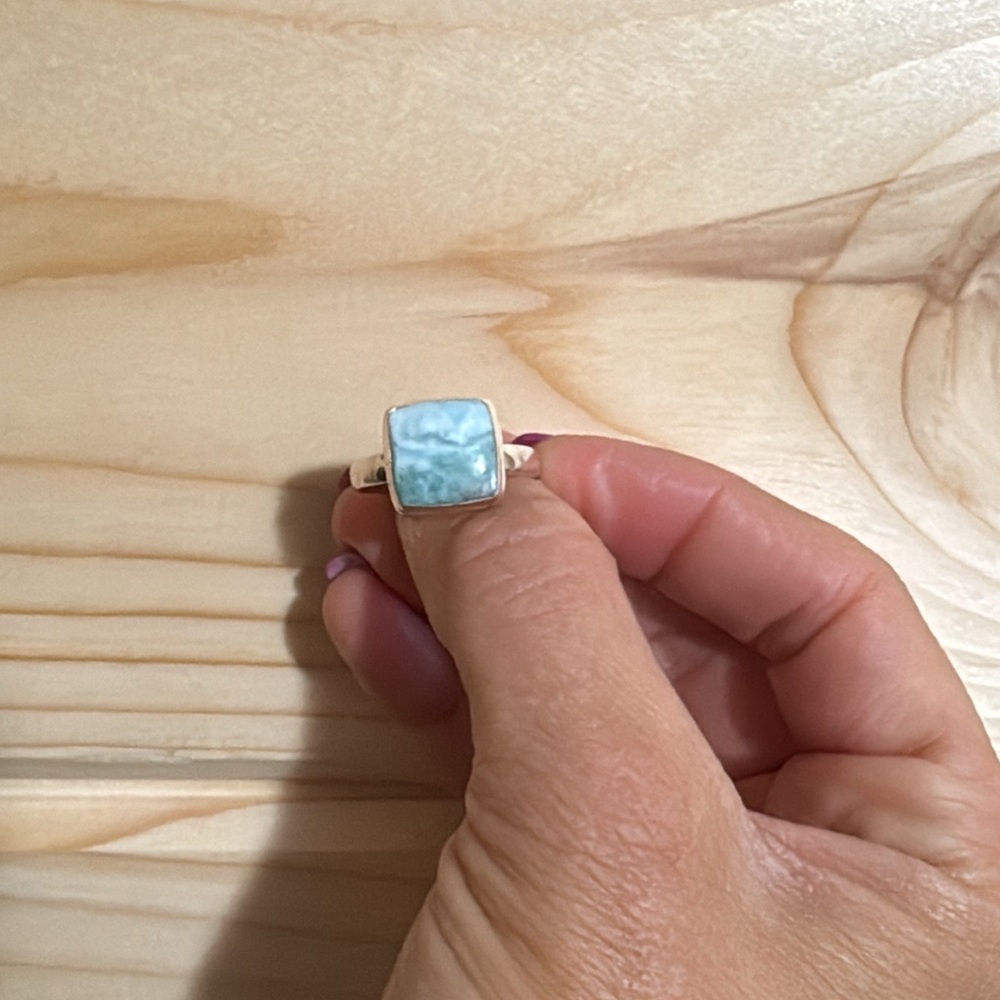 Sterling silver opal ring